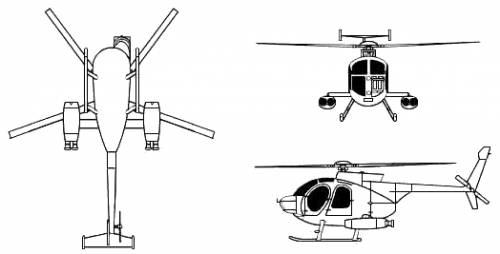 Hughes 500D AH-6A Defender