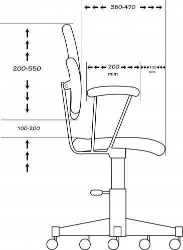 Office chair side