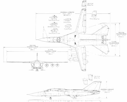 General Dynamics F-111 Blueprint