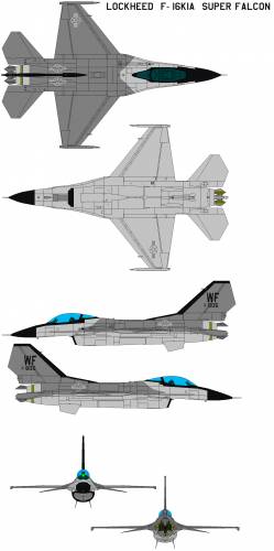 Lockheed F-16kia Super Falcon