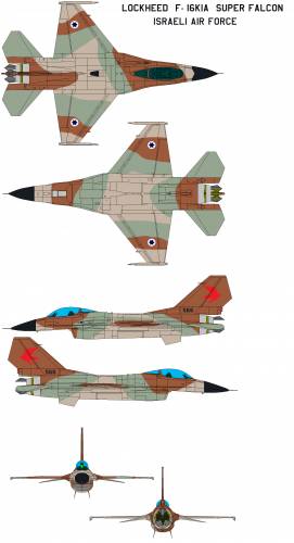 Lockheed F-16kia Super Falcon Israeli Air Force