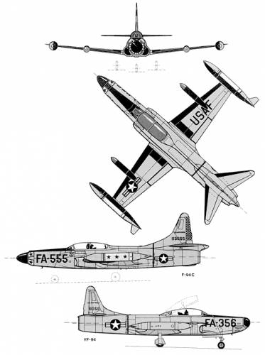 Lockheed YF-94 F-94 C Starfire