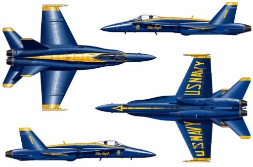 McDonnell Douglas F-A-18 Hornet 'Blue Angels'