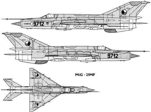 Mikoyan-Gurevich MiG-21MF Fishbed J