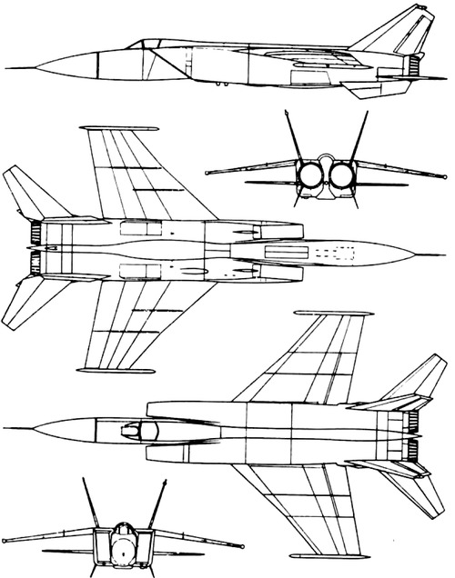 Mikoyan-Gurevich MiG-25M E-266M Foxbat