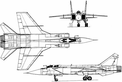 Mikoyan-Gurevich MiG-31 (Russia) (1975)