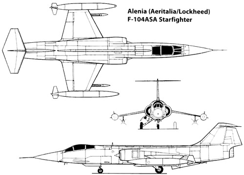 Alenia (Aeritalia-Lockheed) F-104ASA Starfighter