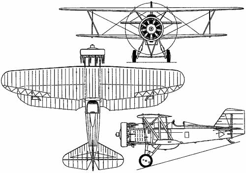 Curtiss F6C Hawk (USA) (1925)