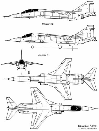 Mitsubishi F-1 T-2