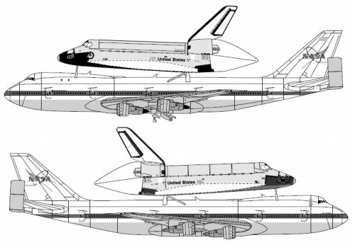 Space Shuttle & Boeing 747