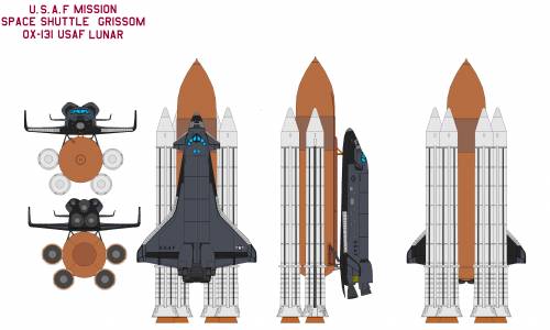 Space shuttle Grissom OX-131 USAF mission Lunar