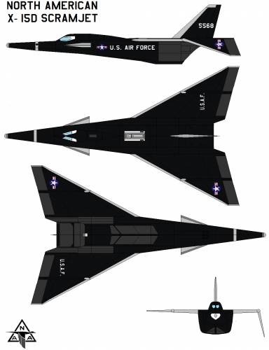 North American X-15D Scramjet