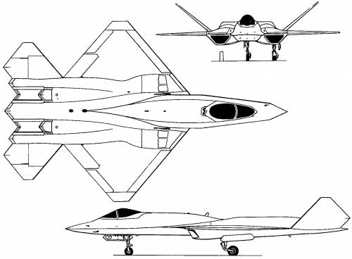 Northrop/McDonnell Douglas YF-23 Black Widow II (USA) (1990)