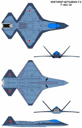 Northrop-Mitsubishi F3 F-36A US