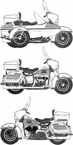 Harley-Davidson FLH 80 Classic with Side Car