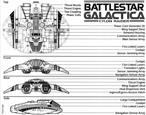 BattleStar Galactica Cylon Raider