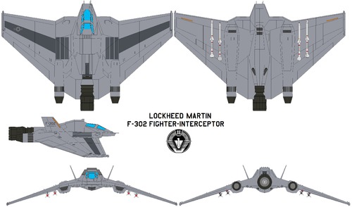 Lockheed Martin F-302 fighter-interceptor