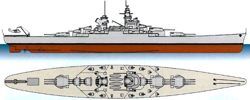 NMF Alsace-class Battleship