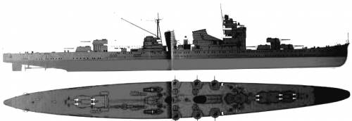 IJN Haguru (Myoko Class Heavy Cruiser) (1930)