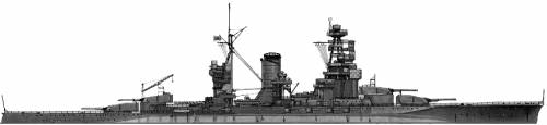 IJN Mutsu (Battleship) (1938)