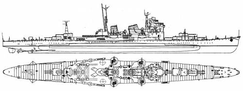 IJN Nachi (Heavy Cruiser) (1924)
