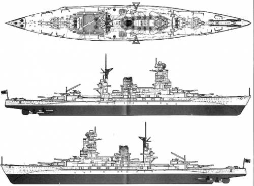 IJN Nagato (Battleship) (1945)
