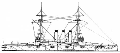 IJN Shikishima (Battleship) (1905)