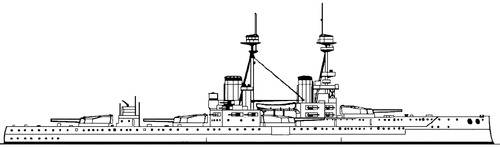 HMS Collingwood 1916 [Battleship]