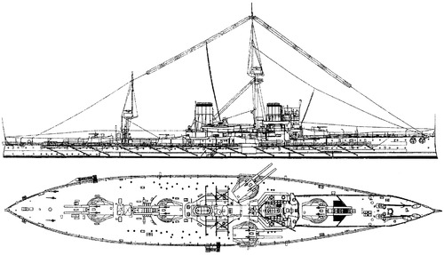 HMS Dreadnought 1905 [Battleship]