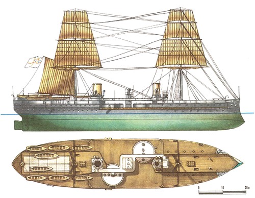 HMS Inflexible 1876 (Ironclad Battleship)