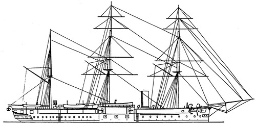 HMS Vanguard 1869 (Ironclad Battleship)