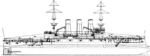 USS BB-10 Maine (Battleship) (1899)