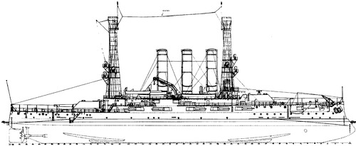 USS BB-10 Maine (Battleship) (1905)