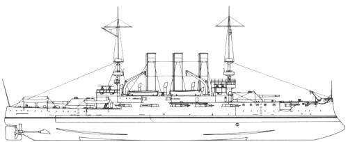 USS BB-11 Missouri (1909)
