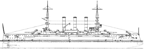 USS BB-18 Connecticut (Battleship) (1906)