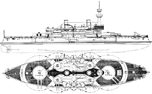USS BB-1 Indiana (Battleship) (1892)