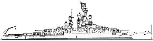 USS BB-36 Nevada 1944 [Battleship]
