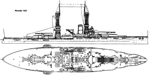 USS BB-36 Nevada (Battleship) (1920)