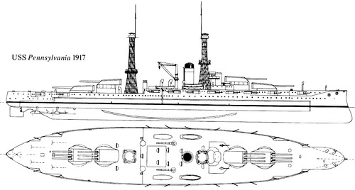 USS BB-38 Pennsylvania (Battleship) (1917)