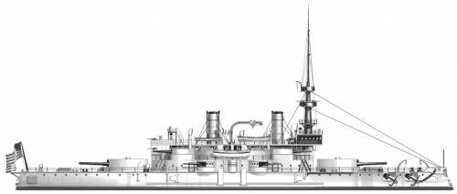 USS BB-3 Oregon