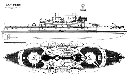 USS BB-3 Oregon (Battleship) (1897)