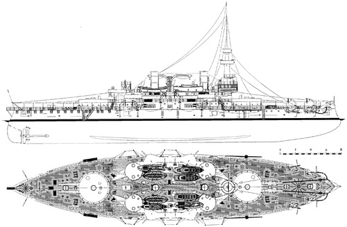 USS BB-3 Oregon (Battleship) (1898)