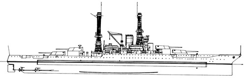 USS BB-40 New Mexico 1919 [Battleship]