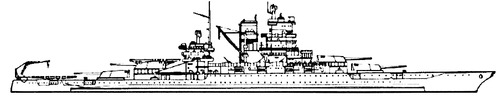 USS BB-41 Mississippi 1941 [Battleship]