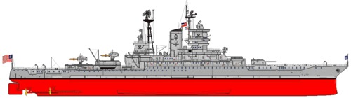 USS BB-41 Mississippi (1945)