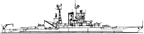USS BB-41 Mississippi 1949 [Battleship]