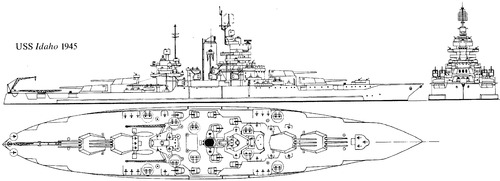 USS BB-42 Idaho (Battleship) (1945)