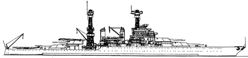 USS BB-43 Tennessee 1935