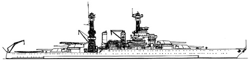 USS BB-44 California 1934 [Battleship]