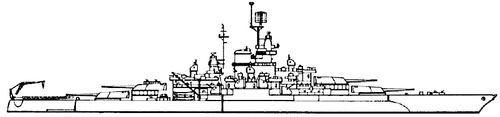 USS BB-44 California 1945 [Battleship]